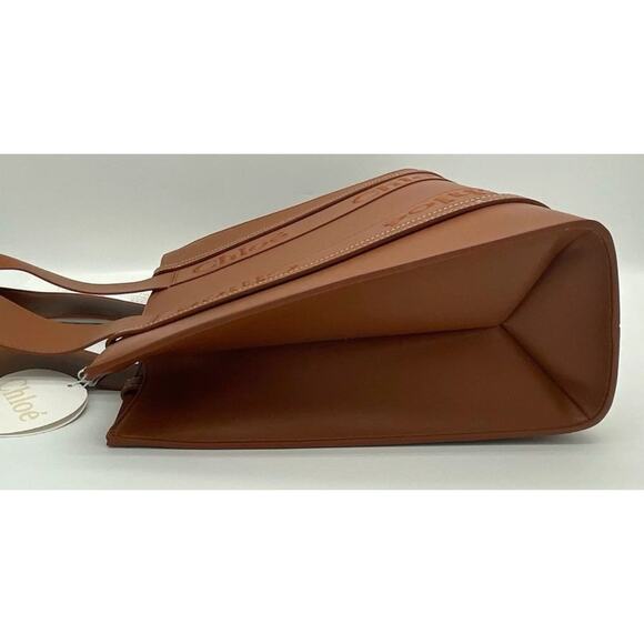 $2K NEW CHLOE MEDIUM WOODY BROWN LEATHER TOTE BAG NWT AUTHENTIC! - Picture 12 of 15